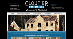 Desktop Screenshot of cloutiercontractors.com