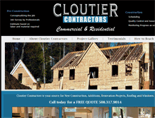 Tablet Screenshot of cloutiercontractors.com